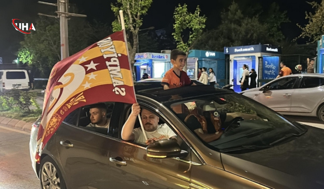 Trakya'da Derbi Coşkusu: Galatasaraylılar Sokaklara Döküldü