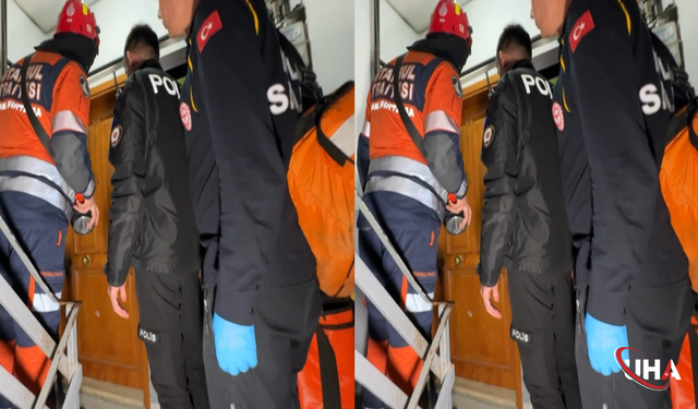 Ekipler Seferber Oldu: İtfaiye Kapıyı Kırınca Uyandı