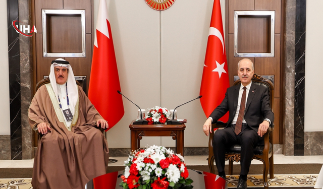 TBMM Başkanı Kurtulmuş, Bahreynli Mevkidaşı Al Musalam ile Görüştü