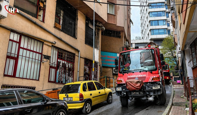 İstanbul Şişli'de Korkutan Baca Yangını: Bina Sakinleri Tahliye Oldu