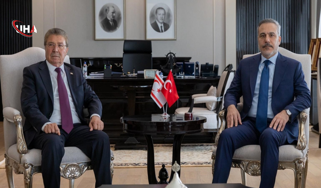 Bakan Fidan, KKTC Başbakanı Üstel ile Bir Araya Geldi