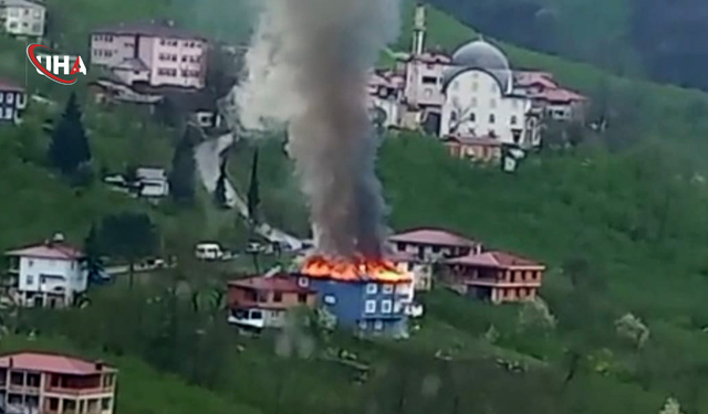 Ordu’da Yangın Paniği: Alevlere Teslim Olan Evde Büyük Hasar Oluştu