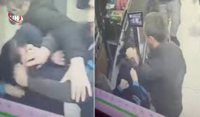 Pendik’te Market Kasasında Şok Eden Şiddet