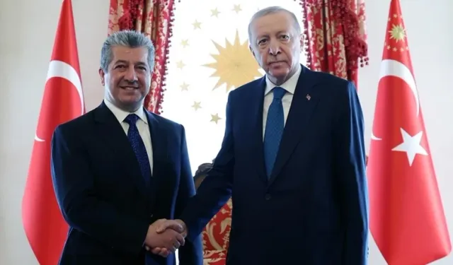 Cumhurbaşkanı Erdoğan, IKBY Başbakanı Mesrur Barzani'yi Kabul Etti
