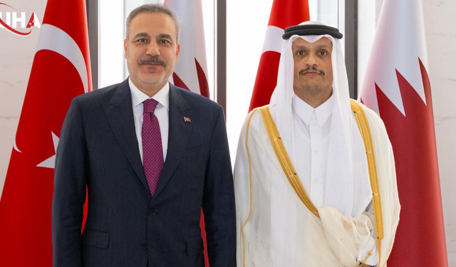 Bakan Fidan ve Katarlı Mevkidaşı Al Sani Bir Araya Geldi