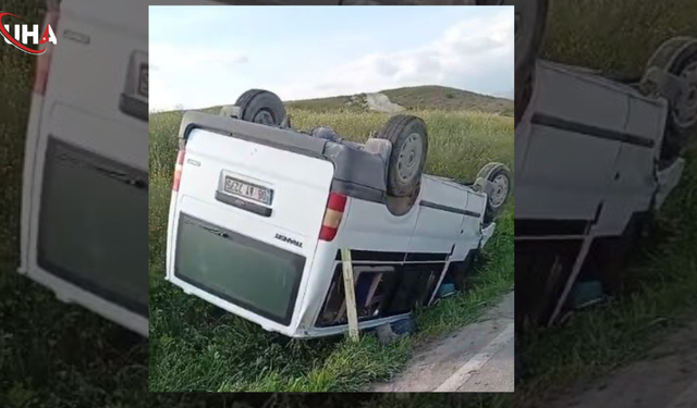 Ankara'da Kontrolden Çıkan Minibüs Devrildi, Sürücü Hayatını Kaybetti
