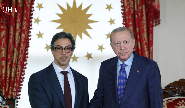 Cumhurbaşkanı Erdoğan, BAE Devlet Başkanı Yardımcısını Kabul Etti
