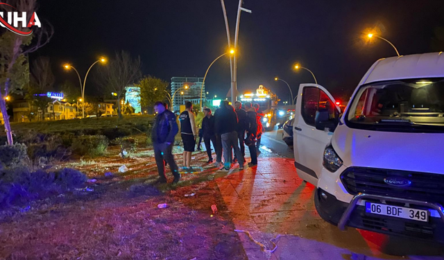 Ankara'da Kontrolden Çıkan Motosiklet Aydınlatma Direğine Çarptı: 1 Ölü