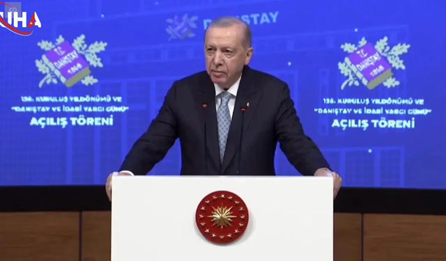 Cumhurbaşkanı Erdoğan'dan Danıştay'da Tarihi Çağrı