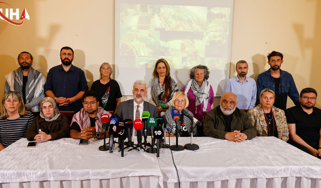 Sumud Filosu’na Müdahale Sonrası İstanbul’da Basın Açıklaması