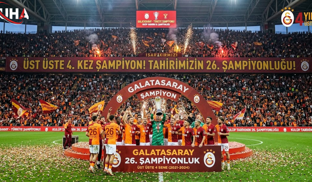 Galatasaray Tarih Yazdı: 26. Şampiyonluk ve Üst Üste 4. Zaferle Zirve Tekrar Aslan’ın