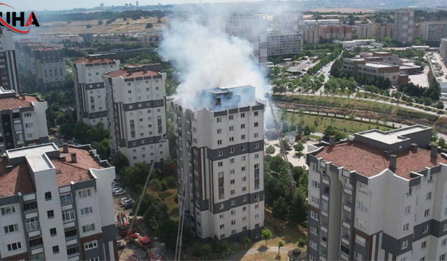 Küçükçekmece'de Sitede Korkutan Yangın