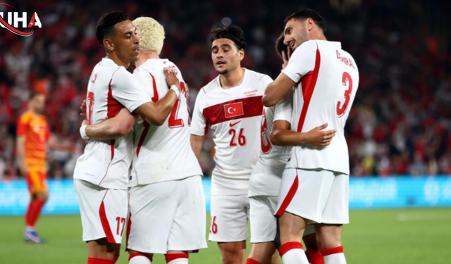 A Milli Futbol Takımı'ndan Hazırlık Maçı Galibiyeti
