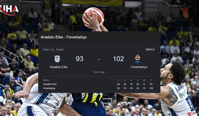 Fenerbahçe Beko Deplasmanda Anadolu Efes'i Geçti