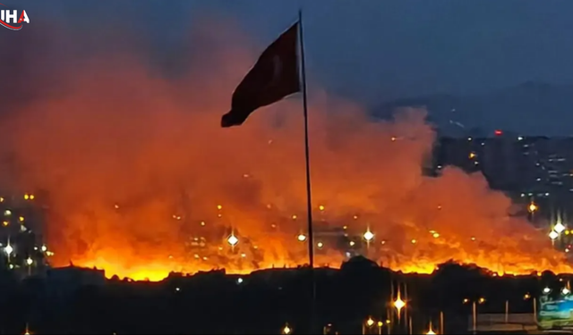 Ankara Etimesgut'ta Korkutan Yangın