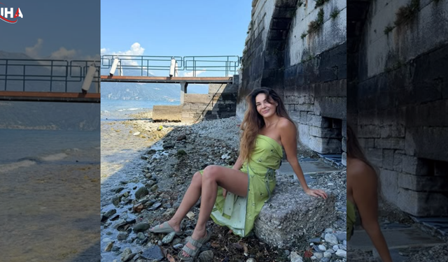 Ebru Şahin'in Göl Kenarındaki Doğal Güzelliği