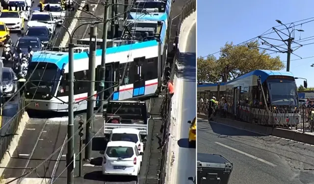 İstanbul'da Korkutan Kaza! Beyoğlu’nda Tramvay Raydan Çıktı