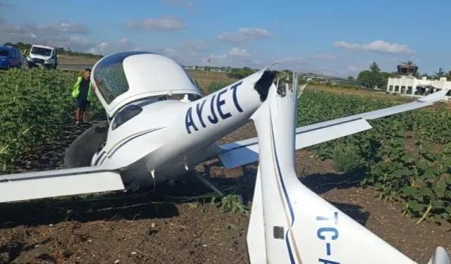 Çatalca'da Korku Dolu Anlar! Eğitim Uçağı Kaza Kırıma Uğradı
