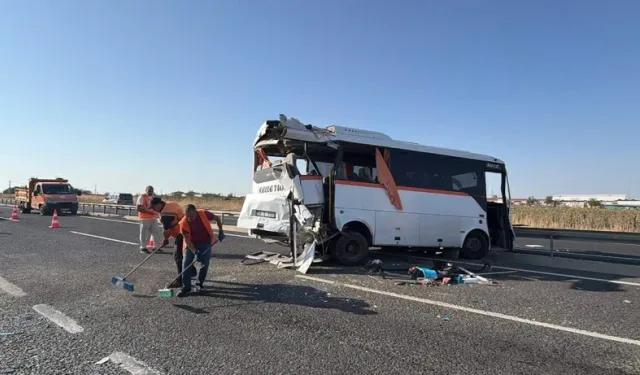 Tekirdağ'da Can Pazarı! Yolcu Otobüsü, İşçi Servisleri ve Otomobil Birbirine Girdi: Onlarca Yaralı Var