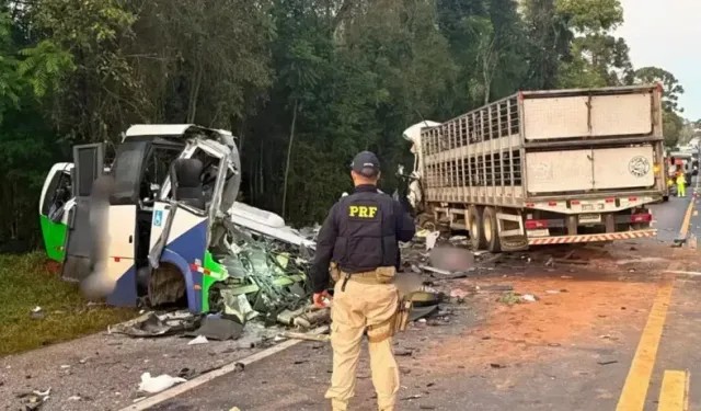 Brezilya'da Otobüs ve Kamyon Kafa Kafa Çarpıştı: Katliam Gibi Kazada 23 Ölü