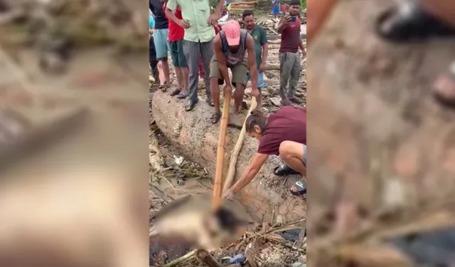 Nepal'deki Sel Felaketinde İnsanlık Dışı Görüntüler! Cesetten Değerli Eşya Almaya Çalıştılar