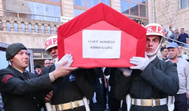 Kıbrıs Gazisi Yusuf Akdoğan Mardin’de Son Yolculuğuna Uğurlandı
