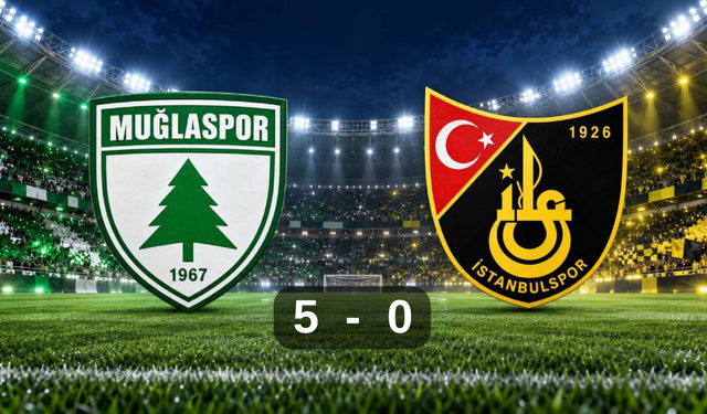 Muğlaspor Evinde İstanbulspor’u 5-0 Mağlup Etti