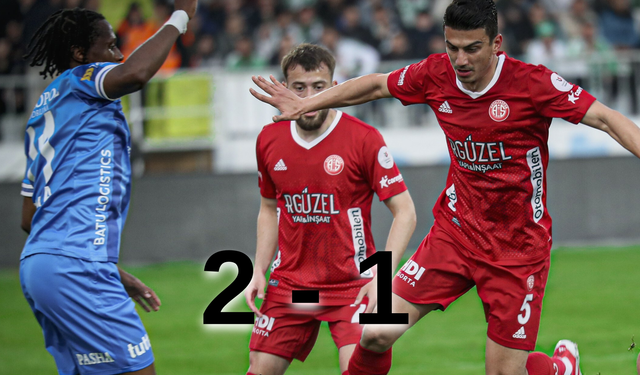 Bodrum FK Deplasmanda Antalyaspor’u 2-1 Devirdi
