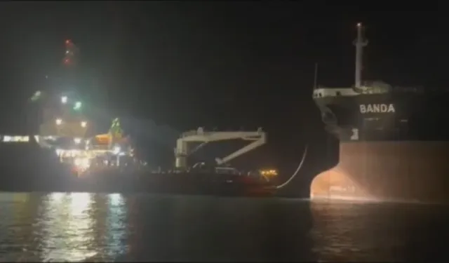 İstanbul Sarıyer'de Sürüklenen Tanker Kurtarıldı