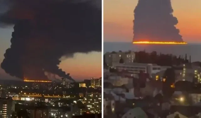 Karadeniz'de Petrol Tankeri Vuruldu! Sahiller Kapatıldı