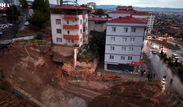 Kahramanmaraş’ta Önlem Alınmayan Kazıda Binalar Sallandı