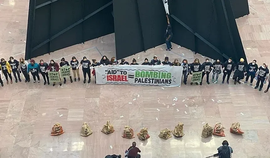 ABD'de Hart Senato Ofis Binası'nda Gazze'de ateşkes için oturma eylemi: 40 gözaltı
