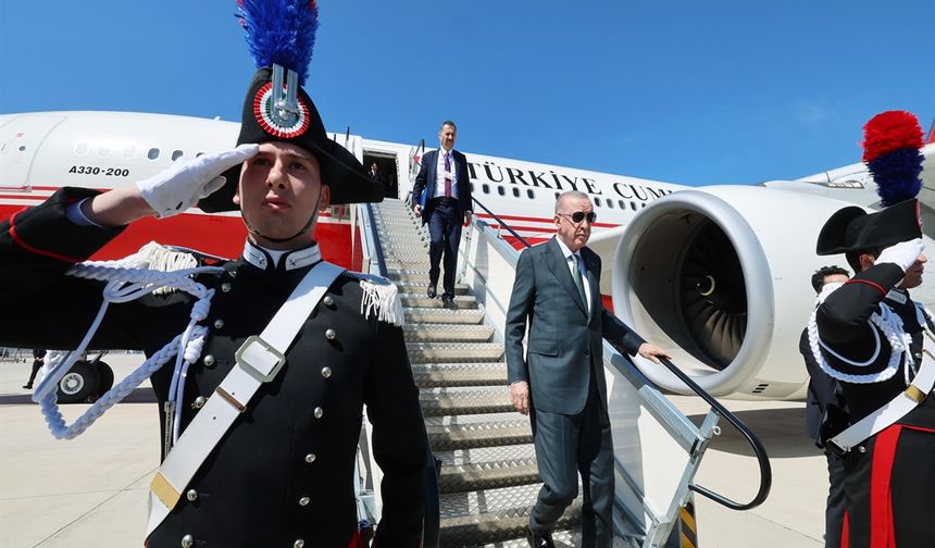 Cumhurbaşkanı Erdoğan, İtalya-Türkiye 4’üncü Hükümetlerarası Zirvesi için İtalya'da
