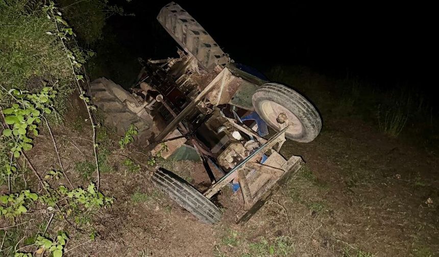 Devrilen Traktörün Altında Kalan Sürücü Öldü