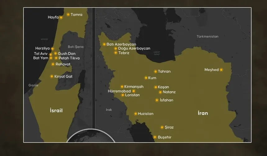 İsrail-İran savaşında füze yağıyor! Savaşın 5'inci günü! Kim nereyi vurdu?