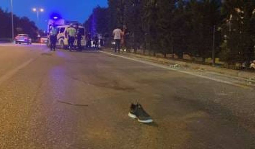 Yolun karşısına geçmek isterken canından oldu
