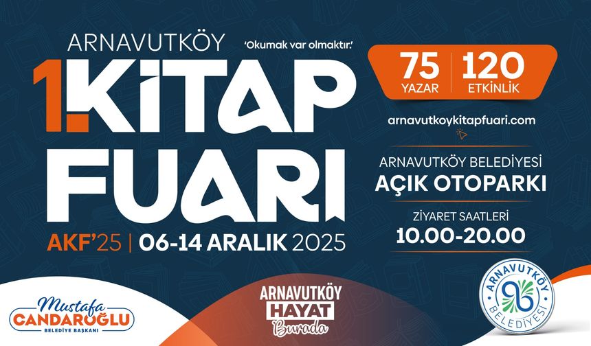 Arnavutköy 1’inci Kitap Fuarı 6 Aralık’ta Başlıyor