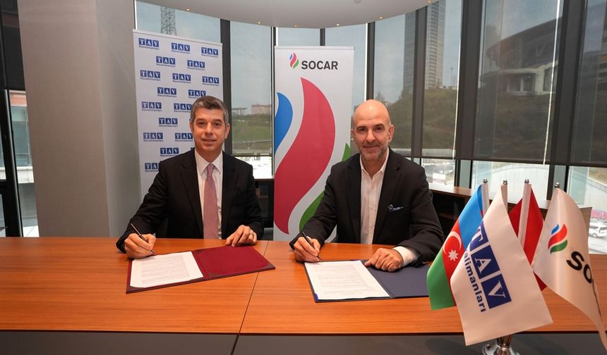 SOCAR Türkiye Ve TAV Havalimanları Arasında Entegre Enerji İş Birliği