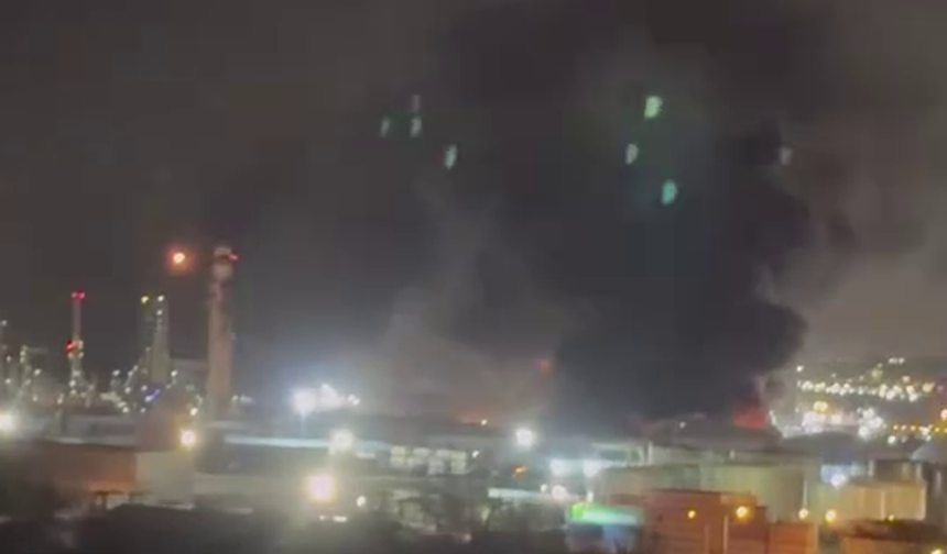 İzmit Rafinerisinde Alevler Yükseldi: Müdahale Sürüyor