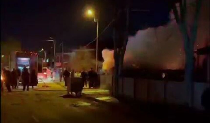 Düzce’de müştemilatta çıkan yangın kısa sürede söndürüldü