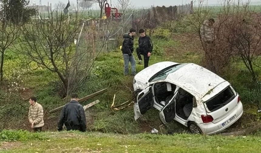 Mardin’de Otomobil Tarlaya Uçtu: 4 Yaralı
