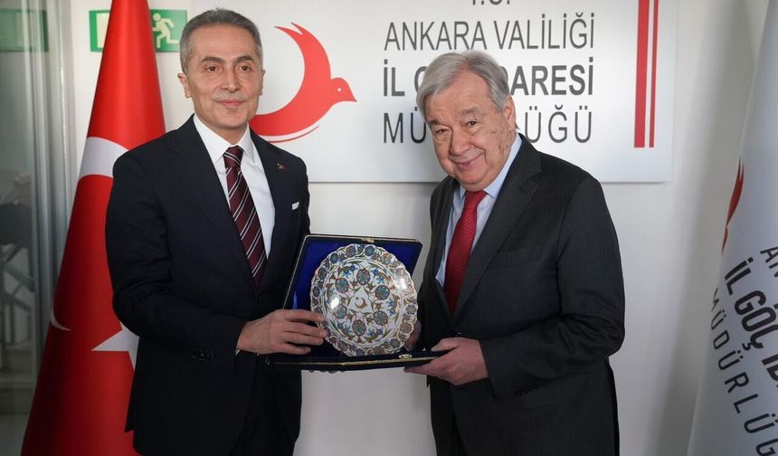 Antonio Guterres, Ankara İl Göç İdaresi Müdürlüğünü Ziyaret Etti