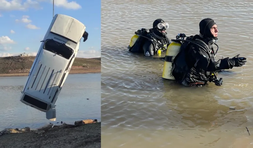 Batman’da Nehir Kenarında Bırakılan Araç Suya Düştü