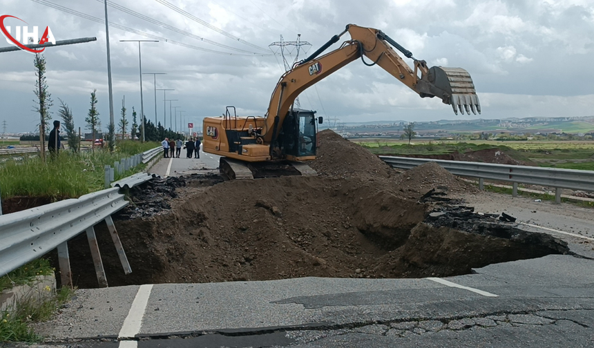 Batman’da Sağanak Yağış: Güney Çevre Yolu Çöktü, Ulaşım Durdu