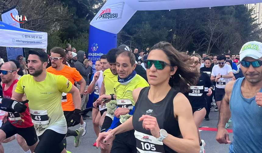 Ataşehir'de 'Ata Koşusu' Başladı: Sporcular Akın Etti