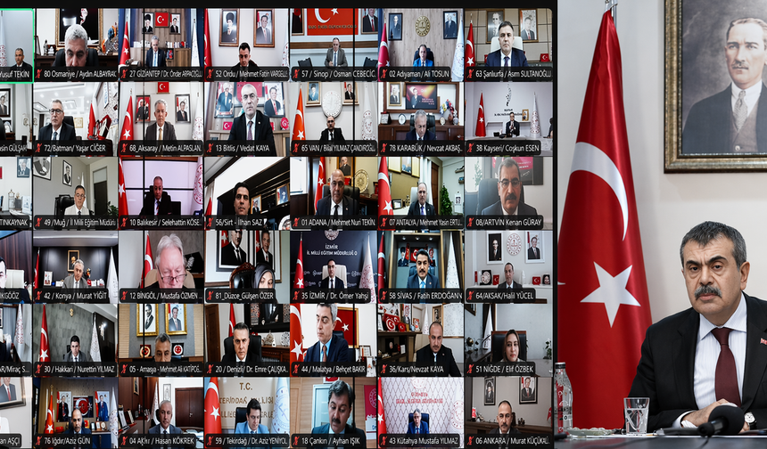 Bakan Tekin 81 İlin Milli Eğitim Müdürüyle Toplantı Yaptı