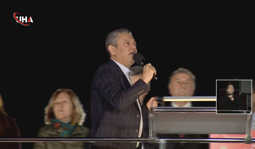 Özgür Özel, Millet İradesine Sahip Çıkıyor Mitinginde Konuştu