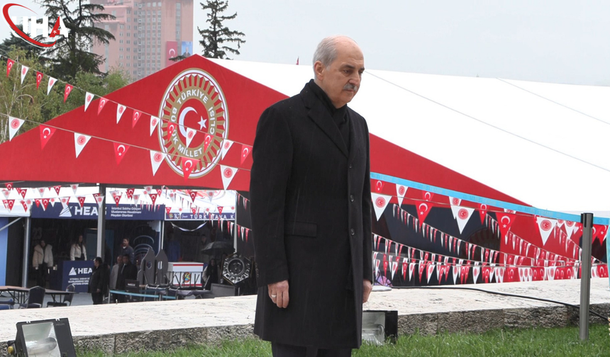 Meclis’te 23 Nisan Gururu: Numan Kurtulmuş Atatürk Anıtı’na Çelenk Bıraktı