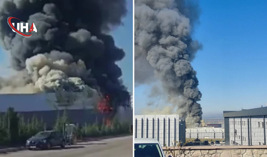Ankara'da Korkutan Yangın: Boya Fabrikası Alevlere Teslim Oldu