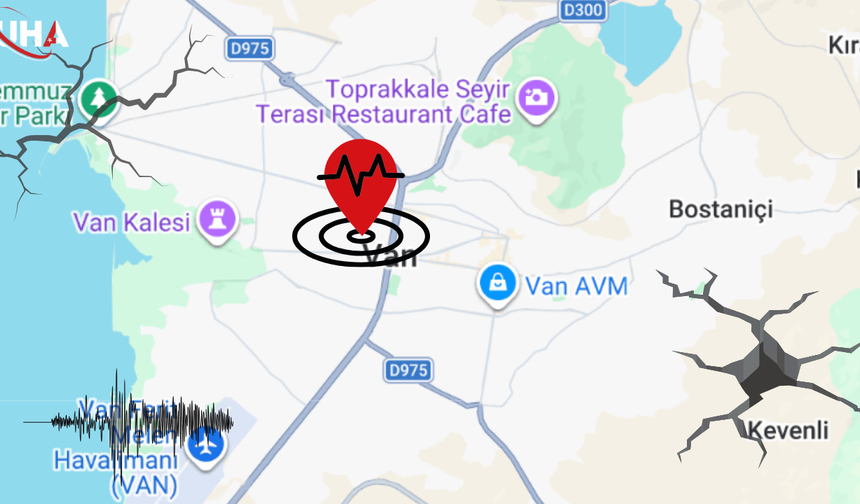 Van Tuşba'da 5.2 Büyüklüğünde Şiddetli Deprem Oldu